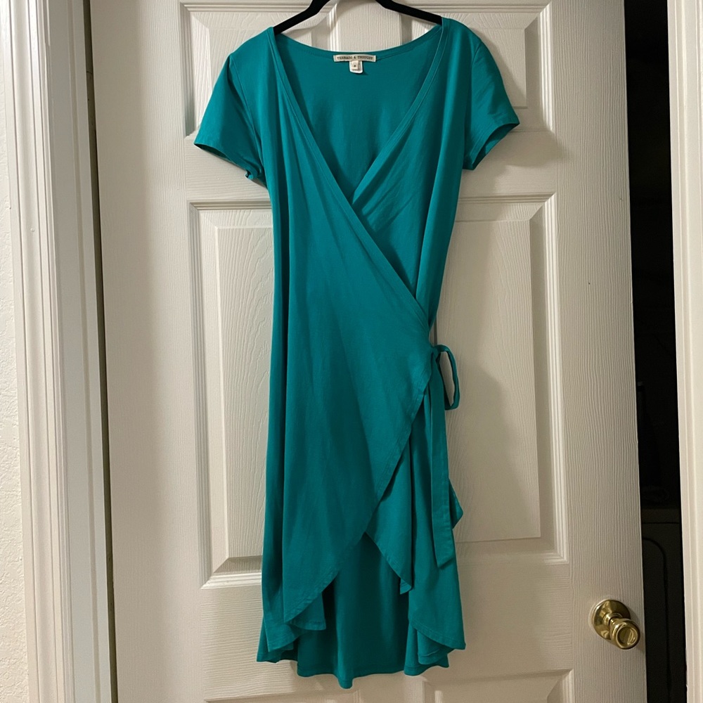 Teal Wrap Dress